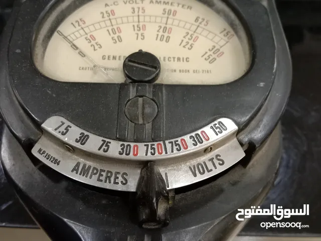 ساعة فحص كهرباء فولت امبير نوع جنرال اليكتريك امريكي اصلي
