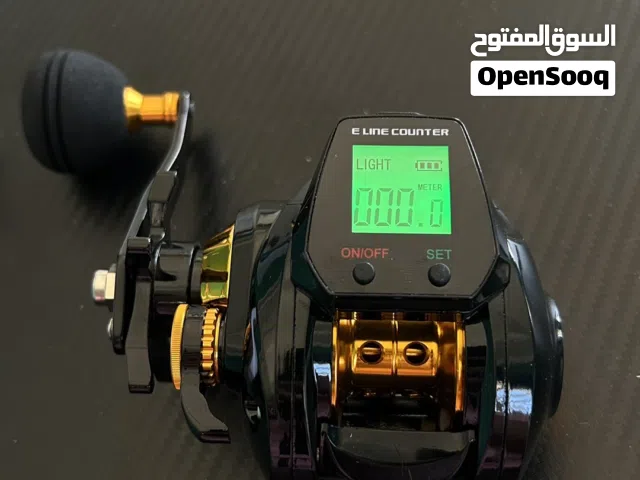 مكينة صيد أوفَر هيد عادية مع عدّاد خيط – خفيفة، قوية، وتشيل خيط كبير