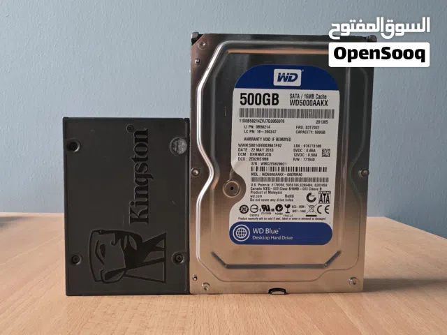 combo deal Kingston 120GB 2.5" Internal SSD + WD Blue HDD  500gb 100% health
