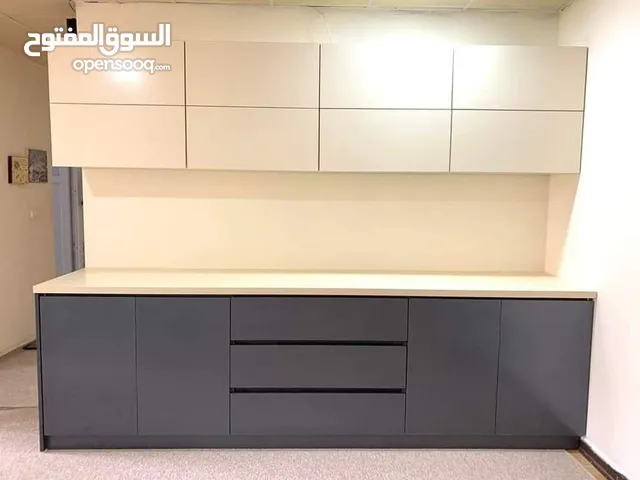 كاونتر خشب mdf قياس 3امتار مع سنك متر ونص بسعر 650الف