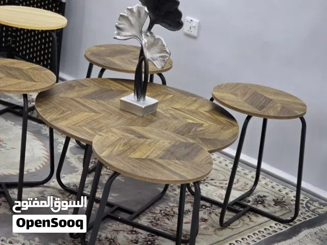 #طبلات 4+1 السطح خشب القاعدة حديد   نوعيه تحتوي ع المتانه  كوالتي عالي