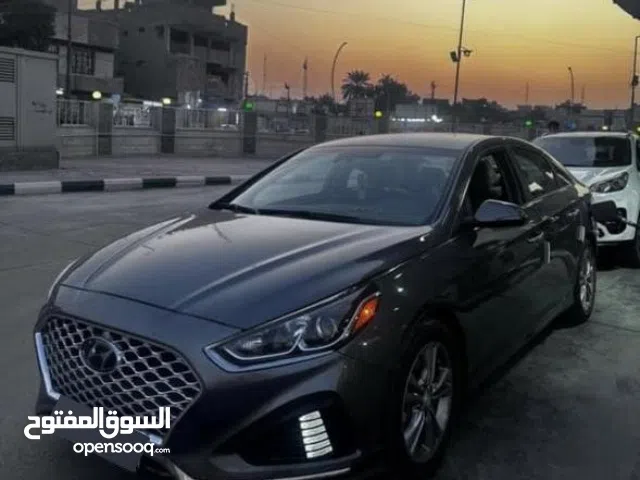 سياره هيونداي سوناتا 2018 gdi لون رصاصي وارد امريكي مواصفات فول ماعدا الفتحه