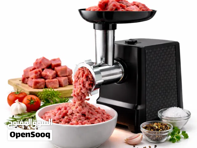 مفرمة لحم كهربائية Bihart 3×1 قوية 1800 واط، أصلية درجة أولى، فرم سريع مع ملحق صنع السجق جودة عالية