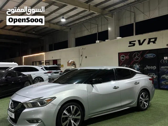 نيسان مكسيما 2016 فضي خليجي بدون فتحة معرض svr motora