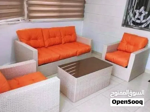 اختيارك الصح  طقم راتان 5 مقاعد  + طاولة وسط .. شامل التوصيل داخل عمان   طقم راتان 7 مقاعد + طاولة