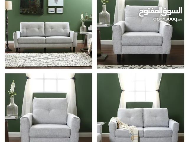 طقم كنب قماش 7 مقاعد (3+2+1+1) – جديدة كليًا خصم 75% من هوم سنتر