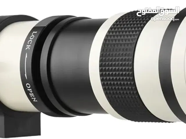 عدسة سوبر تيلفوتو 450-800 m.m،مع محول عدسة، لتصوير القمر والقاعات والحيوانات البرية والتصوير البعيد.