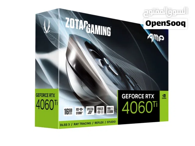 ZOTAC GAMING GEFORCE RTX 4060   نظيف جدا مستعمل Ti 16GB AMP