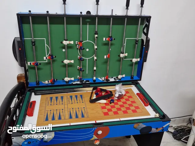 طاوله العاب حركيه متعدده بولينج-بلياردو-تنس-بيبيفوت-هوكي-شطرنج-داما- بالأضافه للفيشه