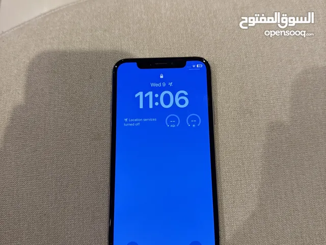 آيفون X للبيع البطارية 80 و مكسور من ورا كسره صغيره