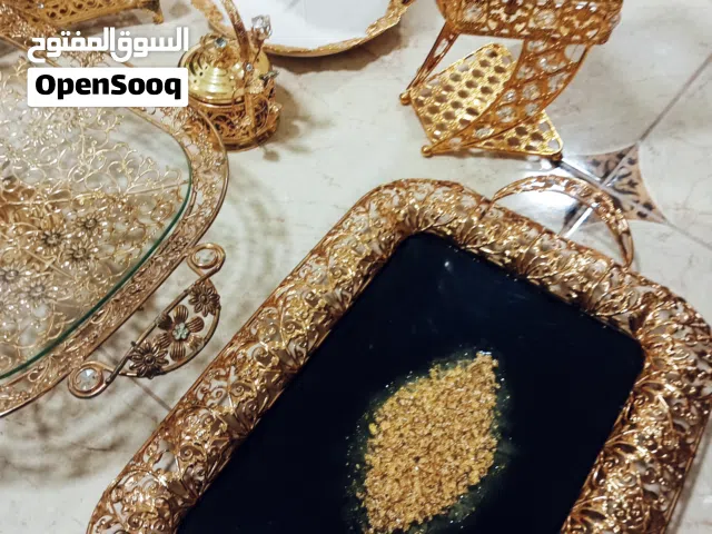 طقم ضيافة وتقديم فاخر – لون ذهبي