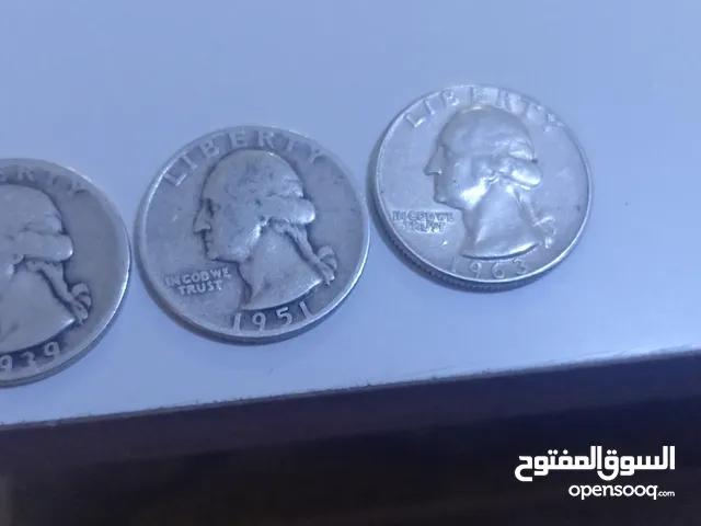 ربع دولار امريكي 1939  1951  1963