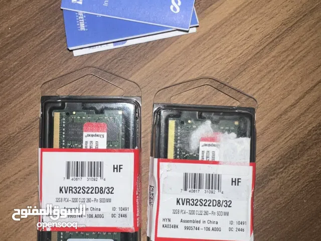 Kingston 64 gb ram ddr4 3200hz laptop