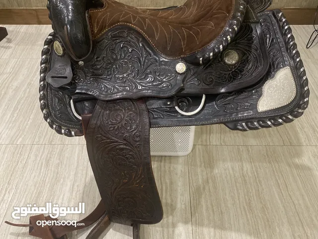 16.Fargo Silver Western Saddle – Rare Model 6432  Real Silver Trim