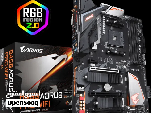 كومبو معالج 5600x ولوحة aorus wifi مستعملات للبيع مع بعض
