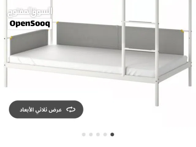 سرير طابقين ايكيا جديد لم يستخدم مع فرشتين ريم لم تستخدم نهائيا