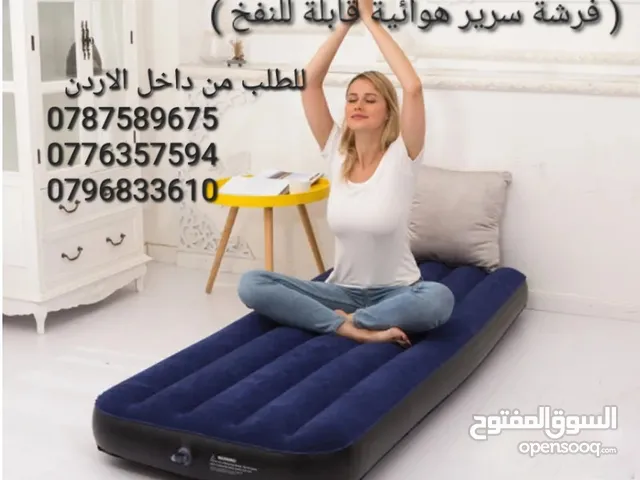 فرشة نفخ مفرد فرشة انتكس قابلة للطي   ( فرشة سرير هوائية قابلة للنفخ ) مادة عالية الجودة