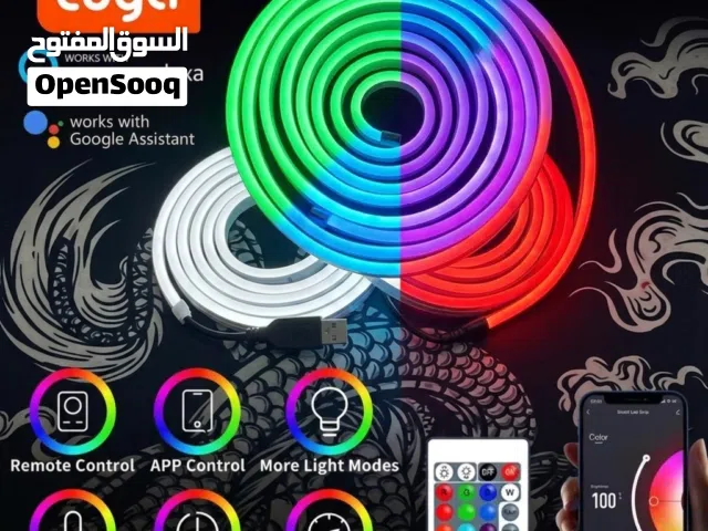 إضاءة نيون ذكية RGB Neon Rope (متر واحد)
