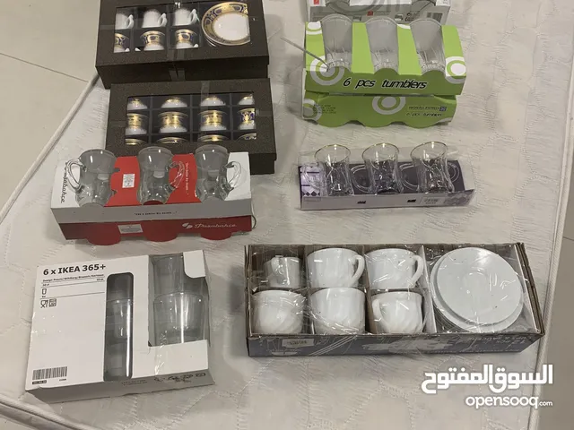 Coffee cups, Saucers, Trays, Juice Glass etc