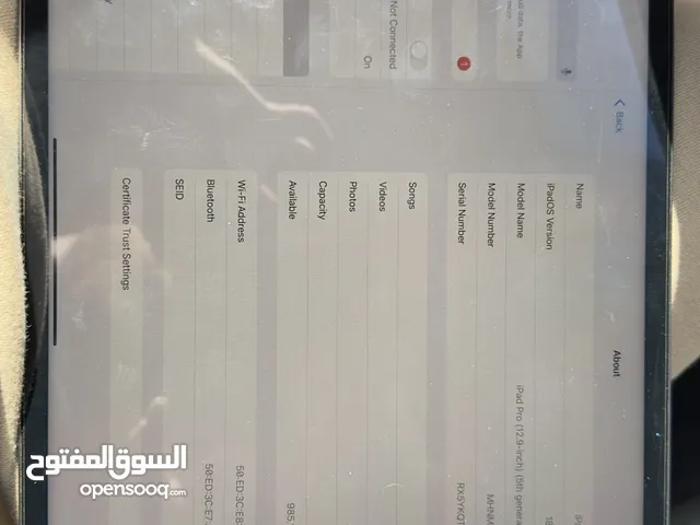 Ipad pro 12.9 inch M1 5th generation