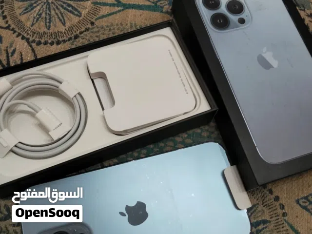 أيفون 13 برو نظيف بكل أغراضه وكارتونه بطاريه 91لون بحري ( سييرا)