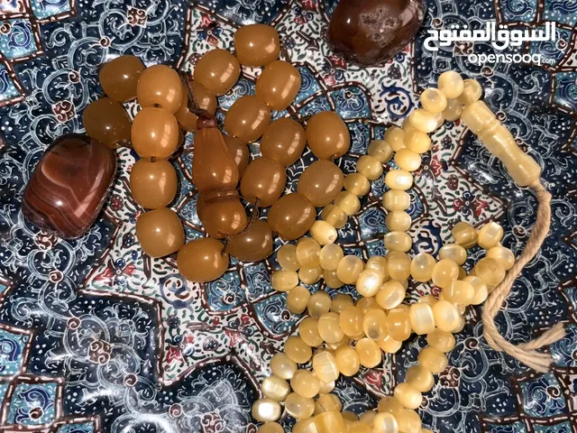Amber Prayer Beads – Rare Collector’s Pieces . مسبحتين من العنبر الطبيعي النادر - تحف فنية للجامعين