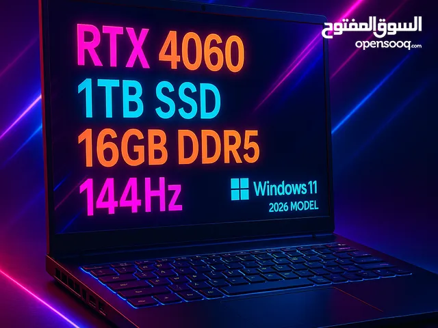 RTX 4060 1TB DDR5 Windows 11 powerful gaming laptop acer iPhone pc قوية الألعاب المحمول أيسر نيترو