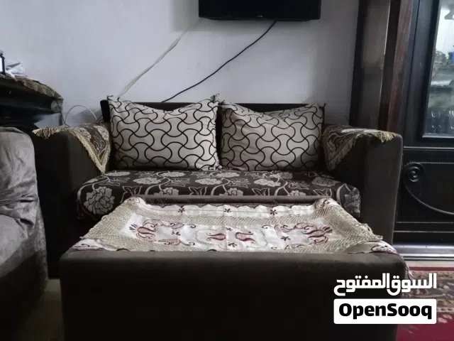 انتريه مودرن دمياطي خشب زان كنبتين و كرسيين