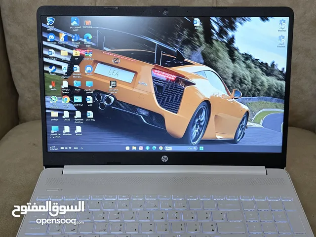 لابتوب للبيع hp موصفات i5 12Uمعالج كرت مدمج ires xe رام DDR4 8g 3200hz تخزين 512 nvme ssd شاحن 45