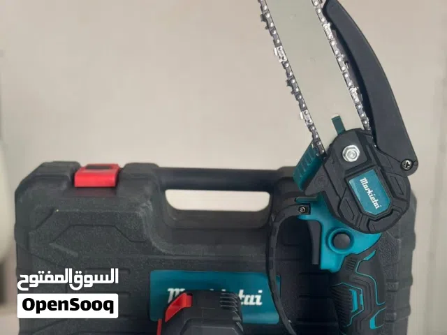 منشار شجر تقليم اغصان تقطيع حطب 8 انش مع بطاريتين 25 دينار مكينة غسيل شحن سقي شجررش ادويه غسيل سيارة