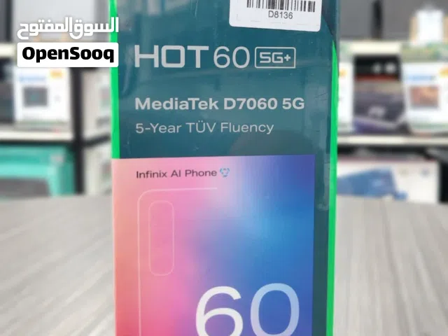 Brand New Infinix Hot 60 5G in Oman  5-Year Fluency  1 Year Warranty