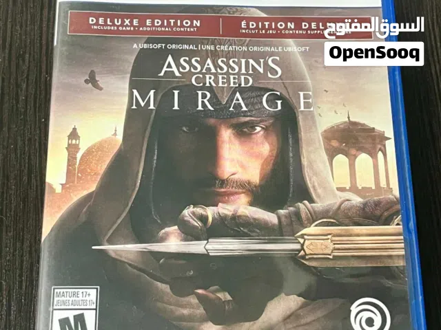 Assassins creed mirage deluxe edition  ps5 version/ game language(englishFranceSpanish)