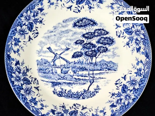 عدد 6 قطع بورسلان على الطراز الاوروبي بألوان رائعة زاهية