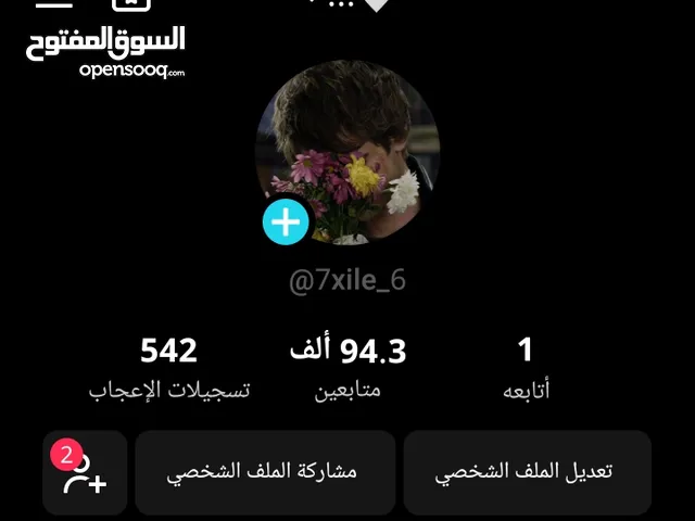 حسابك تيك توك 94k