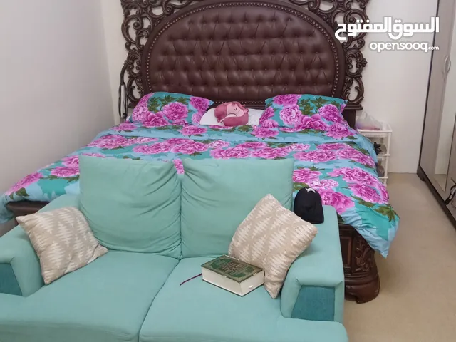 King size bed and new mattress for sale! Very clean and spacious.