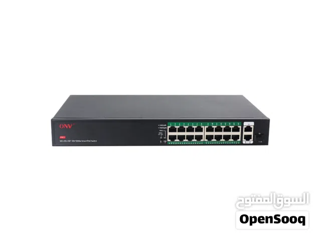 سويتش شبكة ONV H1016PFD PoE ONV H1016PFD 19-Port PoE Ethernet Switch