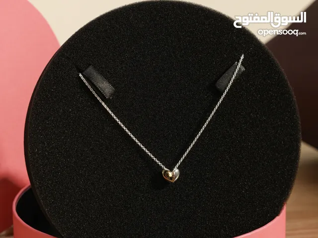 الفضة الاسترلينية 925 - مطلي ذهب عيار 18 قيراط من توس القلب نصفي الثاني