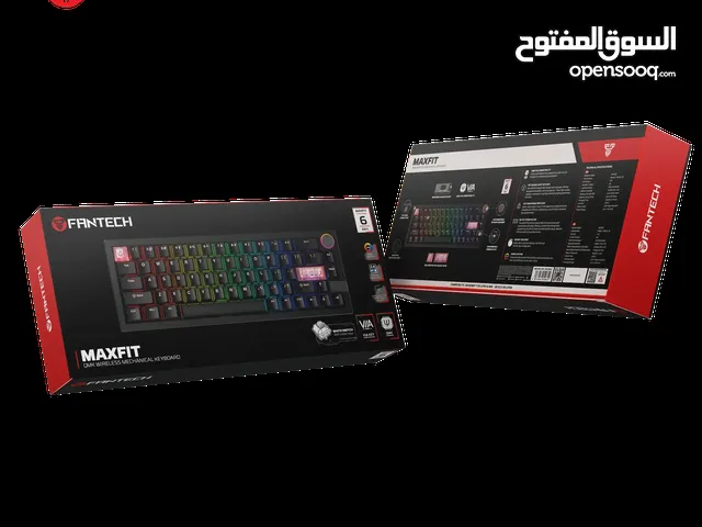 FANTECH MK920 MAXFIT6 Wireless Mechanical Gaming Keyboard - White (ARGB TRI-MODE CONNECTION) كيبورد