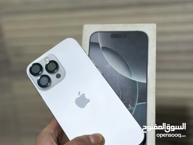 iPhone 16 pro max  256g بطارية 90 مش مفتوح ولا مصلح  موجود بالخليل