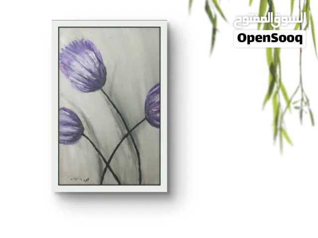 Violet Bloom – Original Oil Painting on Canvas (20×30 cm)