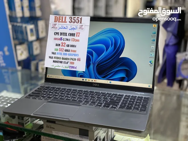 دل وحش برامج هندسيه كور7 H ب12 نواه جيل10 رام32ج هارد SSD 512 شاشه 15.6 FHD كرت شاشه نيفيديا 4ج