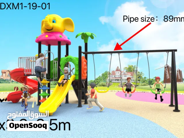 Playground outdoor slide  swing