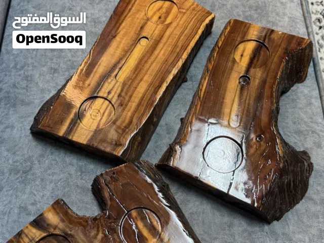 خشب طبيعي مصمم لتقديم الإسبريسو