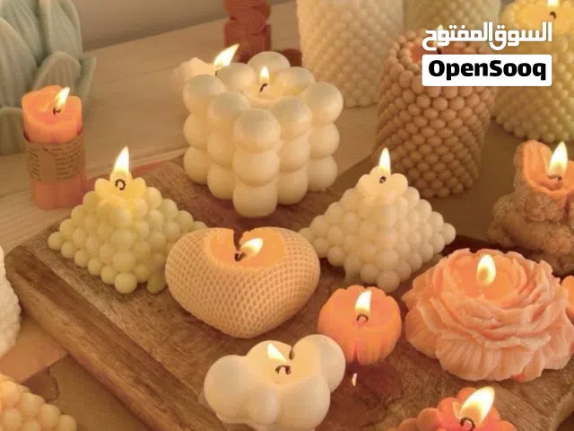 شمع وديكورات هاند ميد بتفاصيل شيك تضيف لمسة جميلة لأوضتك