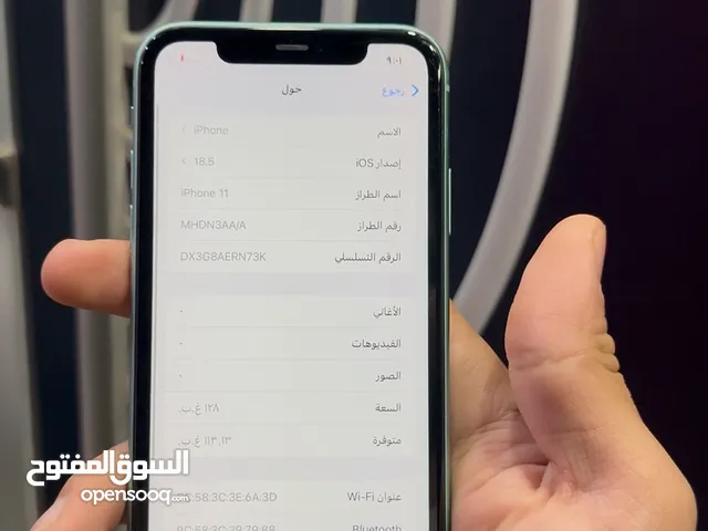 iPhone 11 غير مستبدل اي قطعة