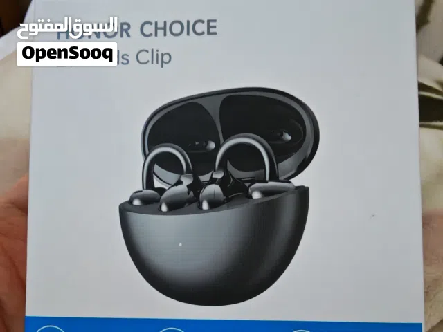 سماعة أذن لا سلكية متطورة HONOR CHOICE Earbuds Clip أحدث نوع لون أسود مع شاحن