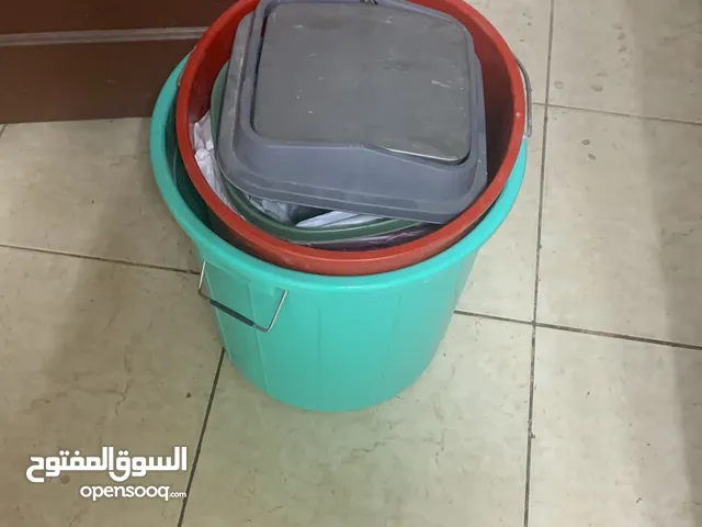 Buckets and Trash Can