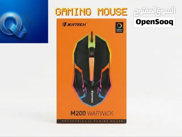 (Jertech M200 WARWICK) ماوس جيمنج احترافي مصمم ليوفر لك أداءً سريعاً ودقيقاً أثناء اللعب،