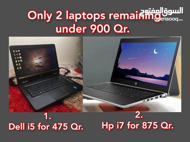Only 2 laptops remaining under 900 Qr.