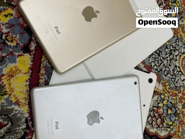 ايباد ابل الاصلي ميني 3 و2 شغالين تمام مع الاغراض كفرات وشواحن
